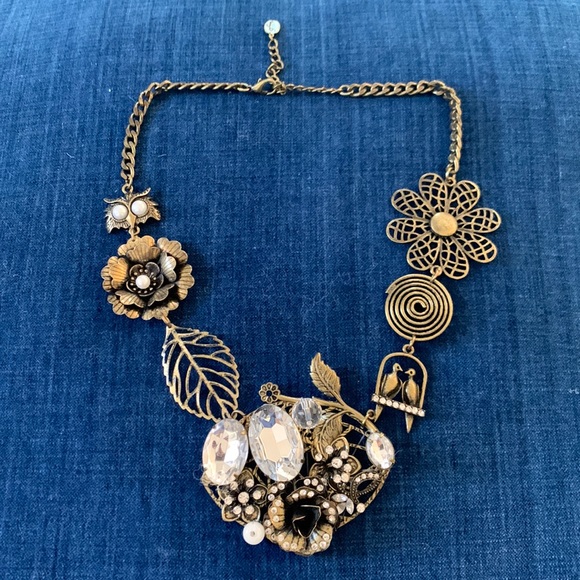 Brass Embellished Necklace - Picture 1 of 5